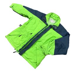 vintage 90s Columbia Sportswear parka jacket Large green blue 