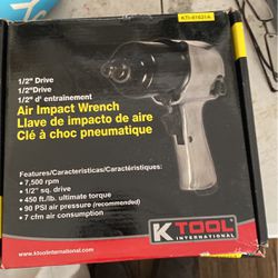 Air Impact Gun a Roto razor saw a pressure washer with all gadgets. I saw little small chainsaw. Also have the air pressure comes with the tireressure