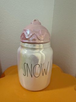 RAE DUNN SNOW BABY CANISTER