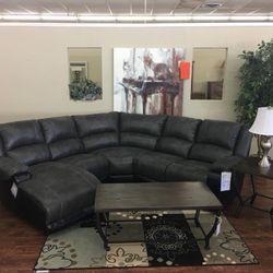 Reclining Sectional In Stock For Immediate Delivery 