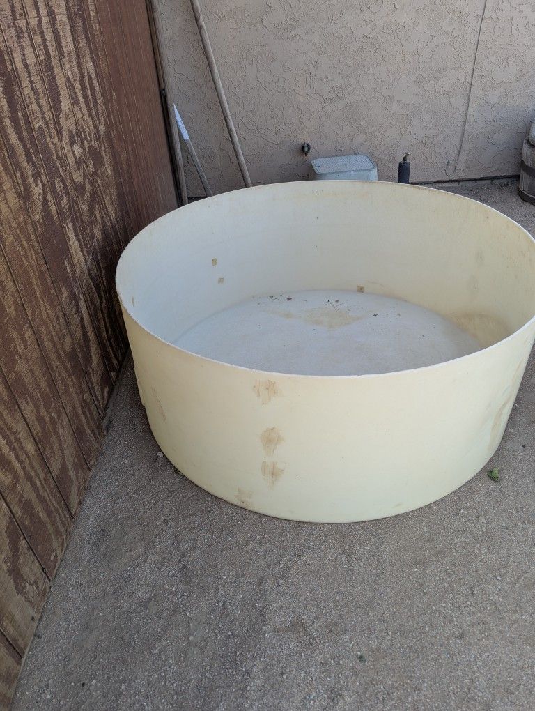 Large Round Plastic Trough