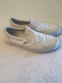 Vans| White Checkered| M8.5 W10