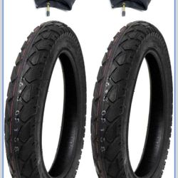 MMG Tire And Inner Tube Combo 12 X 2.125 (64-203) For Kids Bicycles BMX Folding Bike Mini Mountain Bike Stroller Electric Bike (12 Inches Rim Size)