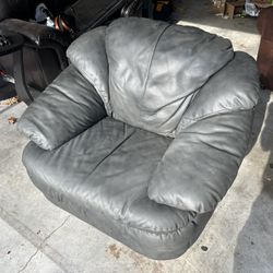 Super Comfy Oversized Leather Chair