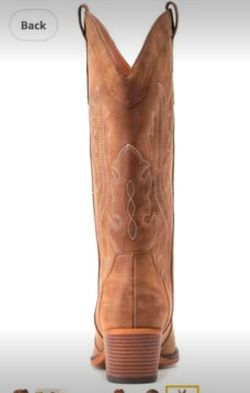 Cowboy Boots For Women size 6 Cowgirl Mid Calf Snip Toe
Chunky Heel Ideal for low insteps