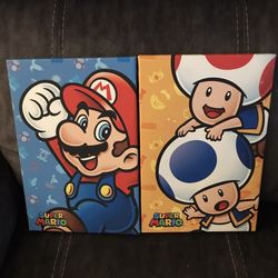 Super Mario Wall Canvas Art Work