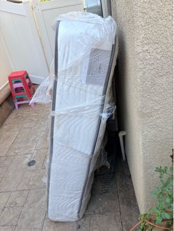 matress still in plastic