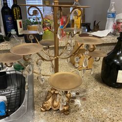 Mini Chandelier with candles