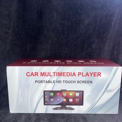 10.26'' Wireless CarPlay Screen for car with Rotatable 4K Dash Cam & HD Backup Camera