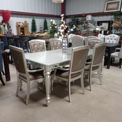 Glam Style Dining Room Table Set / Comedor Hermoso