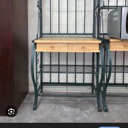 Bakers Rack With 2 Drawers