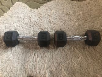 Pair of 2 - 10 pound weights - sold as set 2x$10=20 cash FIRM - Must come to Huntington Beach