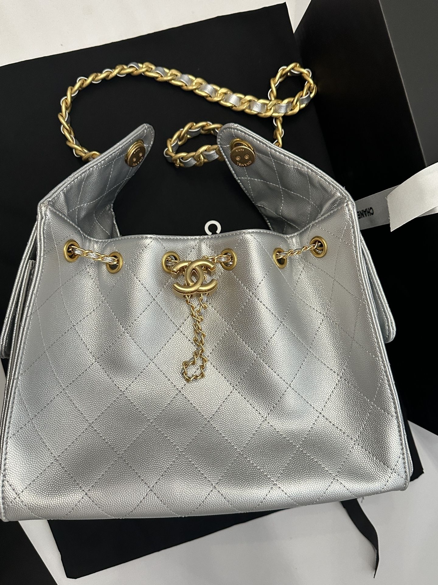 Chanel 25 Silver