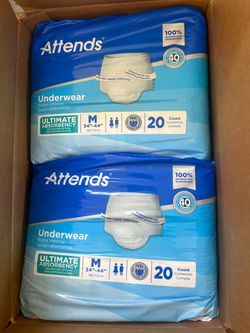 Attends Ultimate Absorbency Underwear Medium 2-Pack