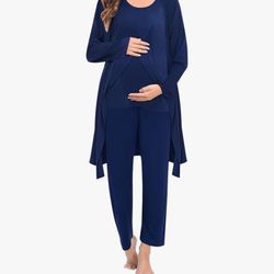3 Pc Maternity Nursing Robe