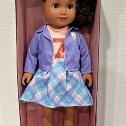 My Life As Chloe Posable 18 inch Doll, Dark Brunette Hair, Brown Eyes