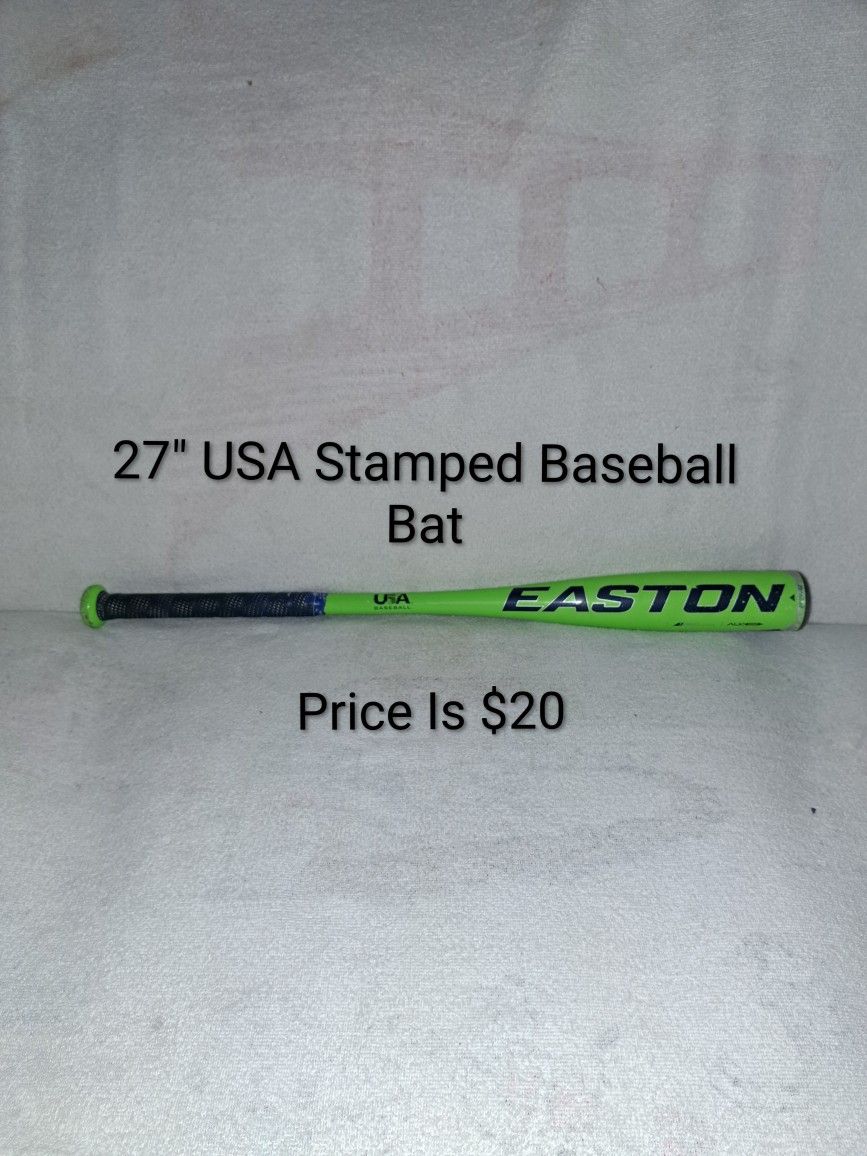 27" USA Stamped Easton Typhoon Baseball Bat (Price Is $20)