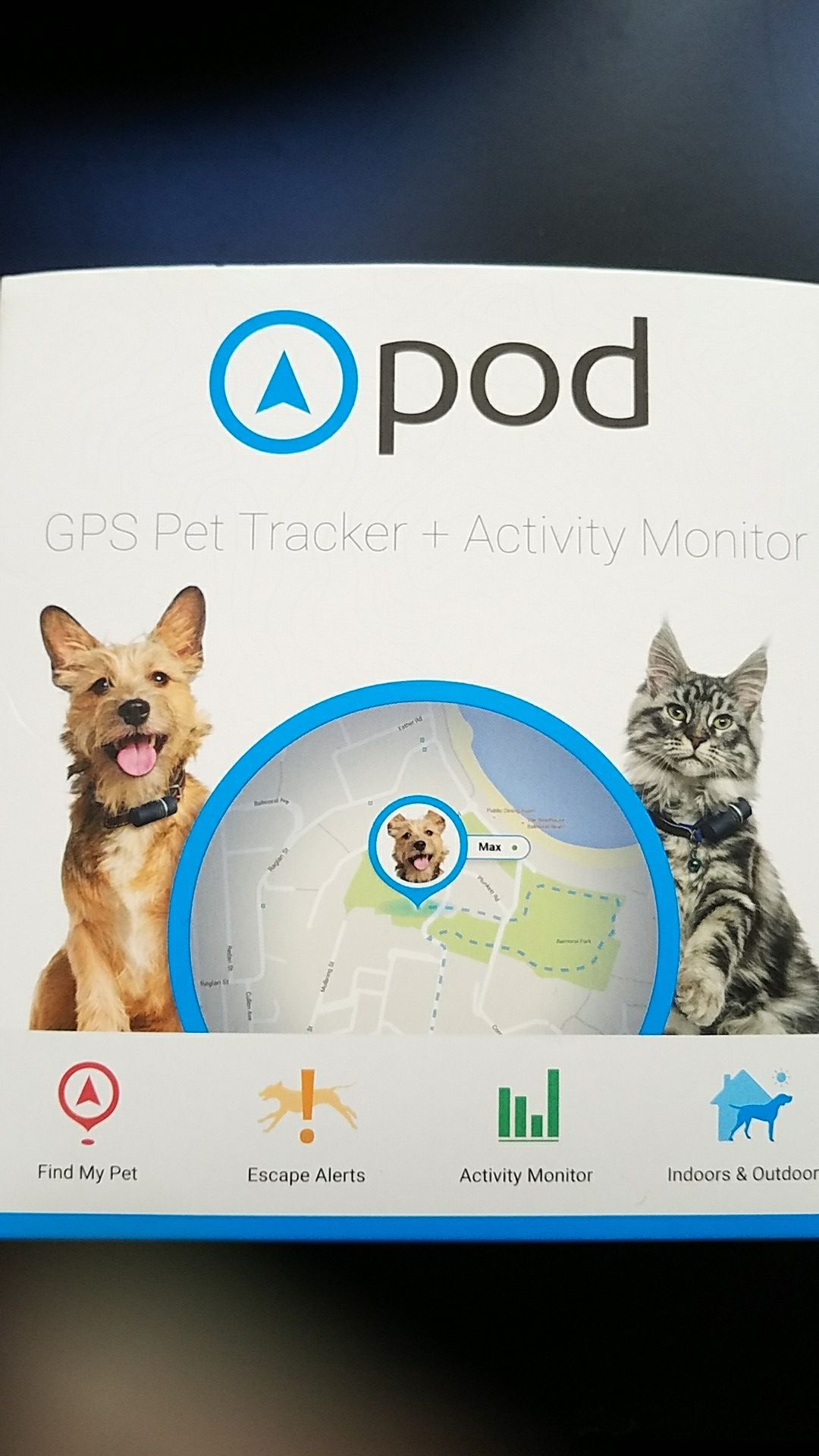 Pod GPS Pet Tracker + Activity Monitor