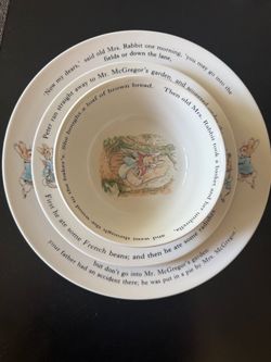 Peter Rabbitt 3 pc place setting
