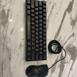 Gk61 Yellow Switches+ Razer Viper Mini 