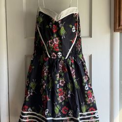 Women’s Hawaiian Skeleton Romper Dress