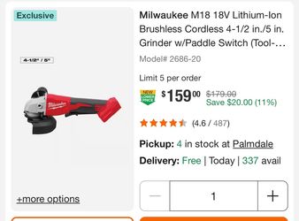 milwakee grinder