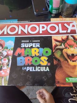 45$ Firm price.  Super Mario movie monopoly Spanish edition 100% complete