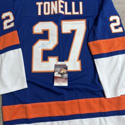 John Tonelli Signed Autograph Custom Jersey - JSA COA - New York Islanders