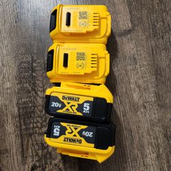 Battery Dewalt 5AH XR 55each