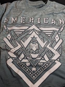 American Fighter Mens XL Training Division Graphic T Shirt Green Short Sleeve