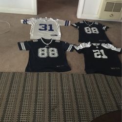 Women’s cowboy jerseys hardly ever worn in very good condition all large sizes $50 each