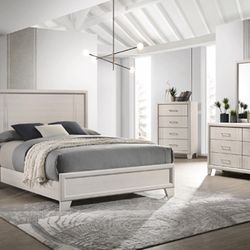 Queen Bed Frame.  Dresser. Mirror. One Night Stand. More Info Un Description 