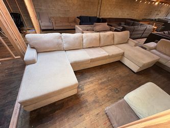 Ashley Spacious Wrap Around Sectional Couch– Cloud-Style Comfort, Reversible Layout “WE DELIVER”