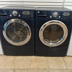 🍂SET WASHER AND DRYER LG BLUE🍂✔️STACKABLE-SIDE BY SIDE✔️🆓️FREE DELIVERY🆓️