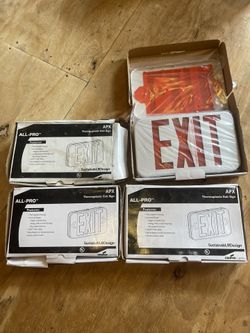 Thermoplastic Exit Sign LED