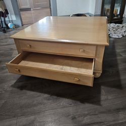Ethan Allen Four Drawer Coffee Table