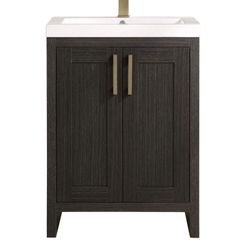 New  BHG Farmhouse Black Free Standing  Bathroom Sink & Vanity Base