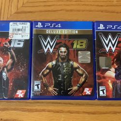 PS4 WWE 2K 16, 18, 19 