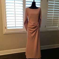 BETSY ADAM DRESS SIZE 19 Blush Pink Used Only For Few Hours For Weeding MADE USA