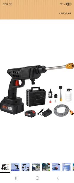 Topteng Power Blaster Plus Wireless Pressure Washer Portable Electrical Water Spray Pistol High Pressure Water Spray Pistol