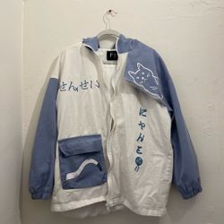 Limited Edition Studio Ghibli Blue & White Windbreaker