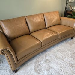 Cognac Leather Sofa