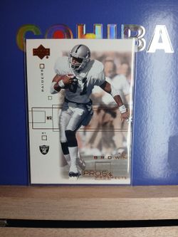 Tim Brown Upper Deck Pros & Prospects Raiders Card
