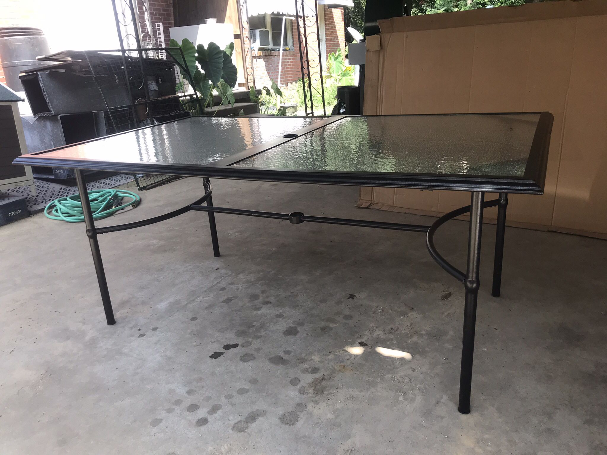Glass Patio Table 