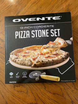 New Ovente 13” Cordierite Pizza Stone Set