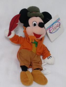 Disney Christmas Carol Scrooge Cratchit Mickey Xmas Bean Bag Plush Doll