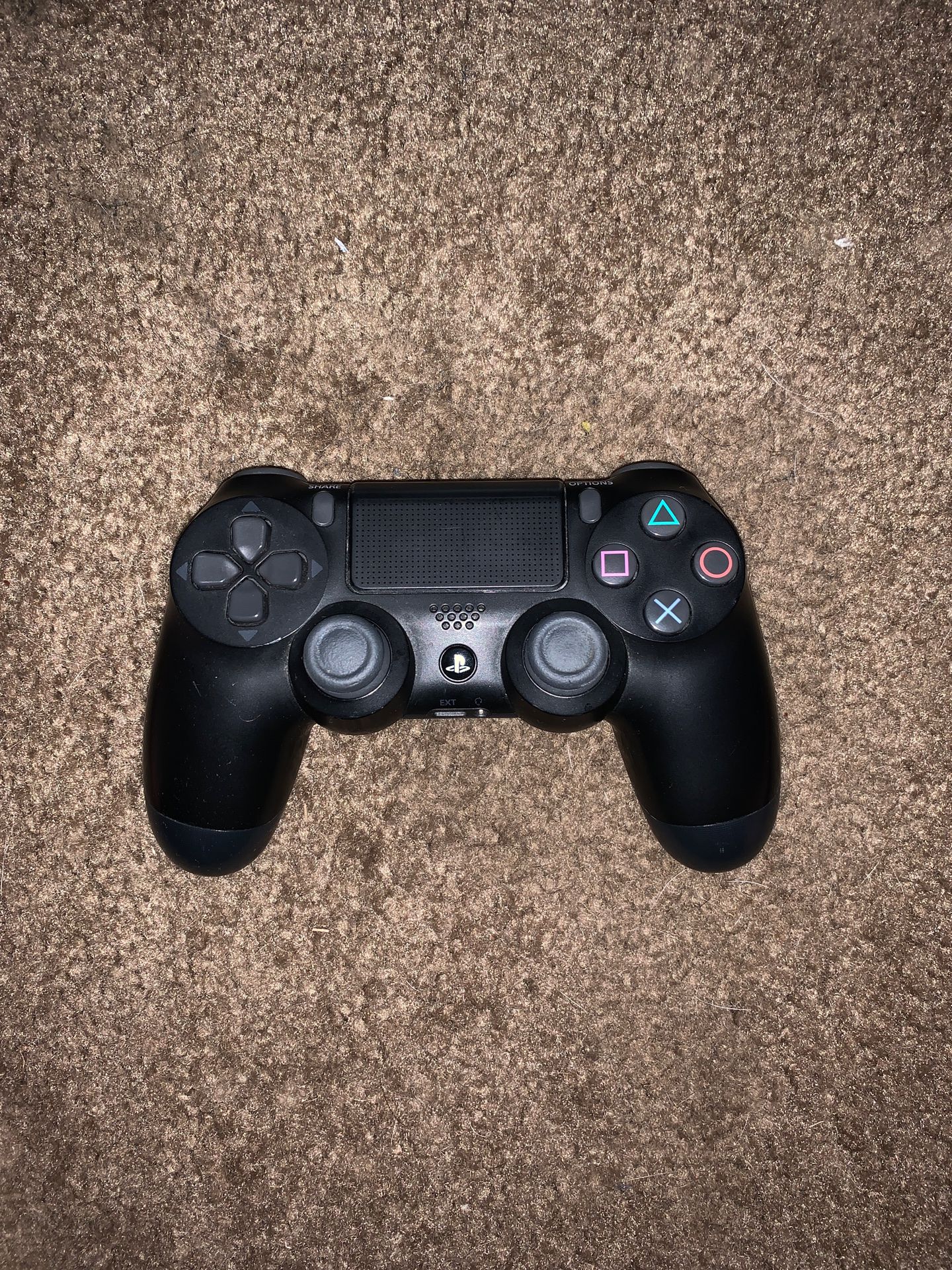 Black PS4 controller