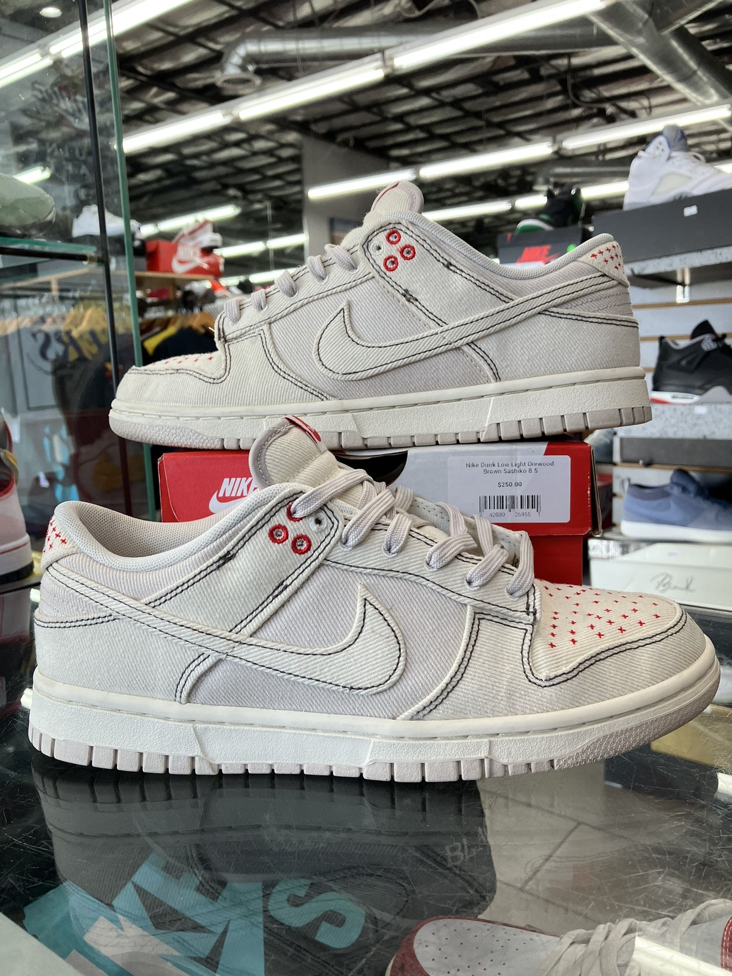 Nike Dunk Low Light Orewood Brown Sashiko for Sale in Culver City, CA OfferUp