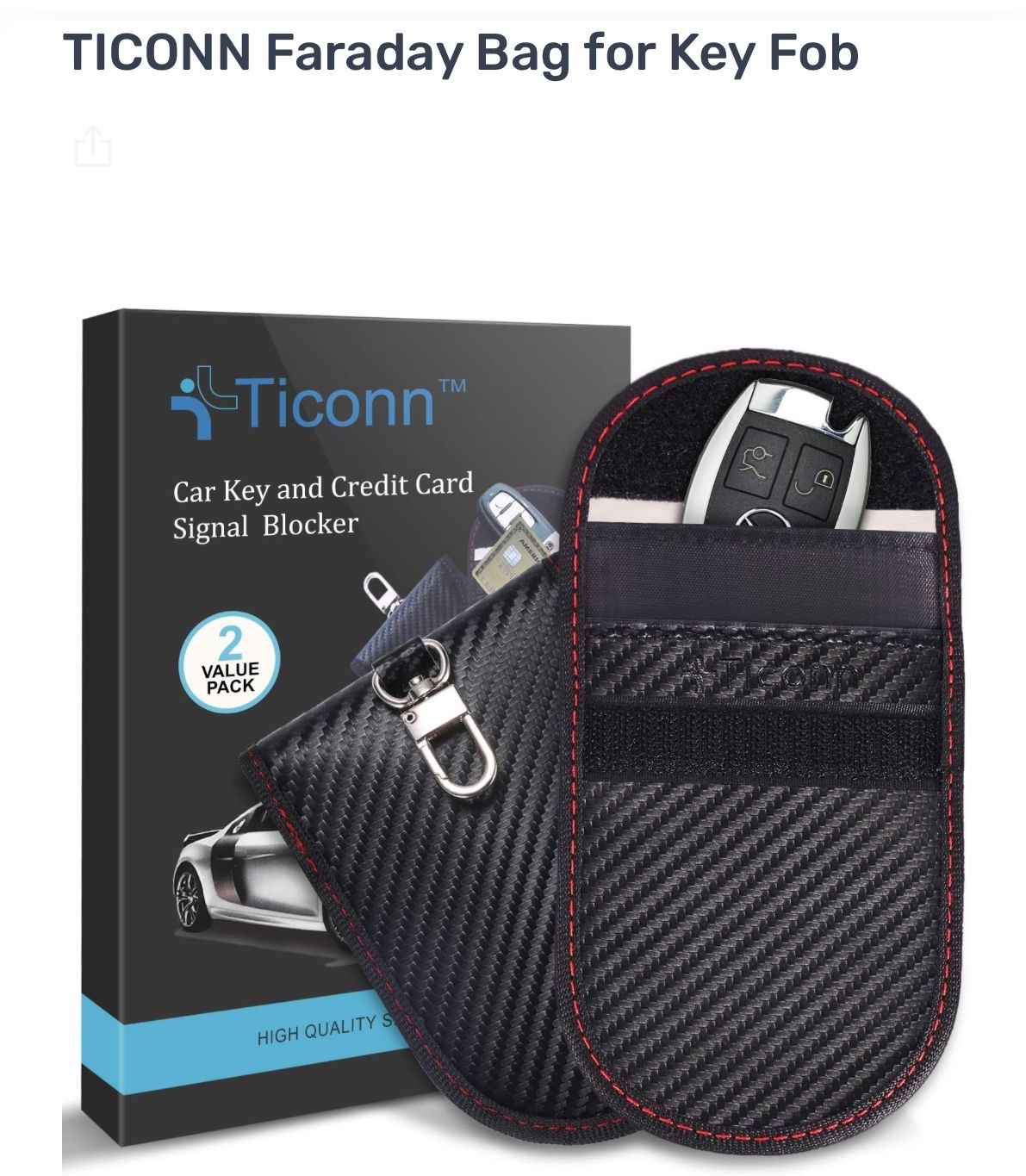 Key Fob Cover - RFID Proof