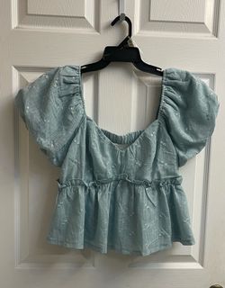 Brand new Juniors woven jade dressy top size XL